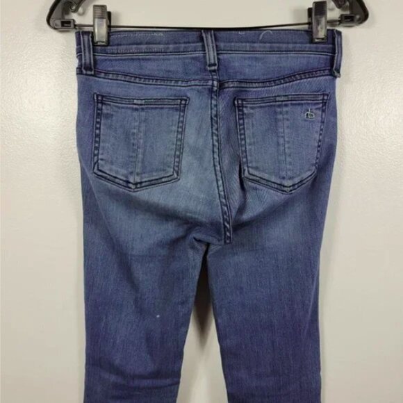 Rag & Bone Women Blue 9 High Rise Skinny Leggings Jeans Size 25 - Picture 6 of 11